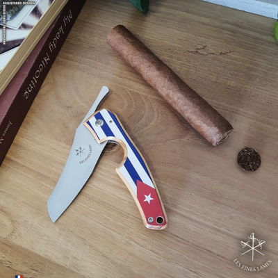 Сигарный нож Le Petit - Flag - Cuba - Light wood вид 4
